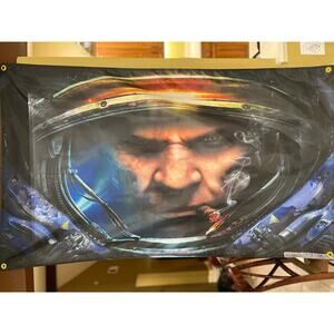 Starcraft II 2 5ft Flag PC 1998 Blizzard Banner Poster RTS Wings Of Liberty